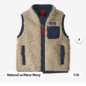 Patagonia Baby Retro-X Fleece Vest - 12-18M (NWT)
